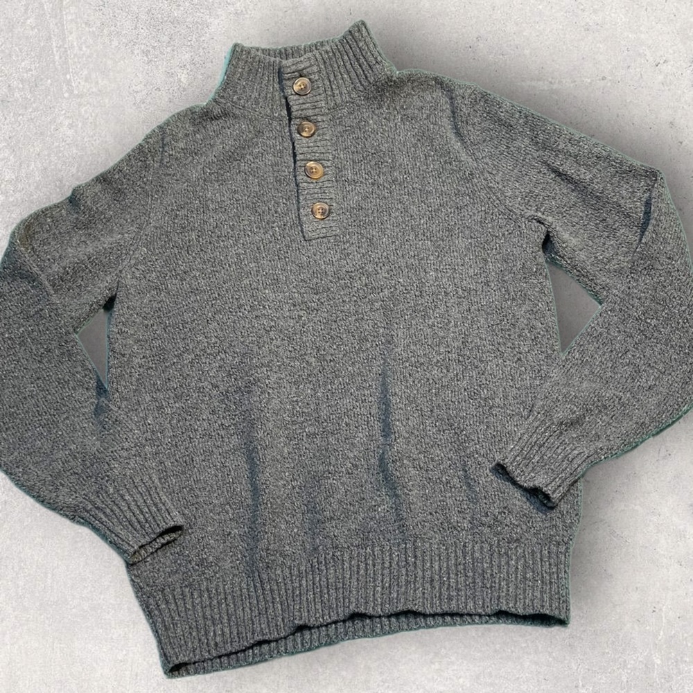 Izod Sweater Gray Sz Small - Picture 4 of 16
